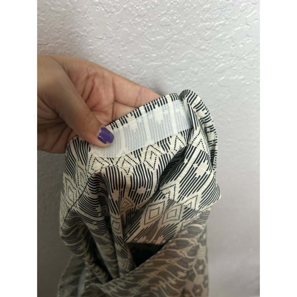 Ripskirt Hawaii Black‎ Tan Ikat Wrap Skirt Beach Pool Women's Size XXLarge - Picture 5 of 7